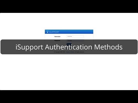 iSupport Authentication Methods