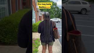 Jumbo Knotless Box Braids, Knotless Braids #braids #howtobraid #howtobraidyourownhair