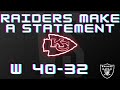Raiders vs Chiefs REACTION (Raiders Made a Statement!)
