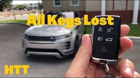 Range Rover all keys lost key programming