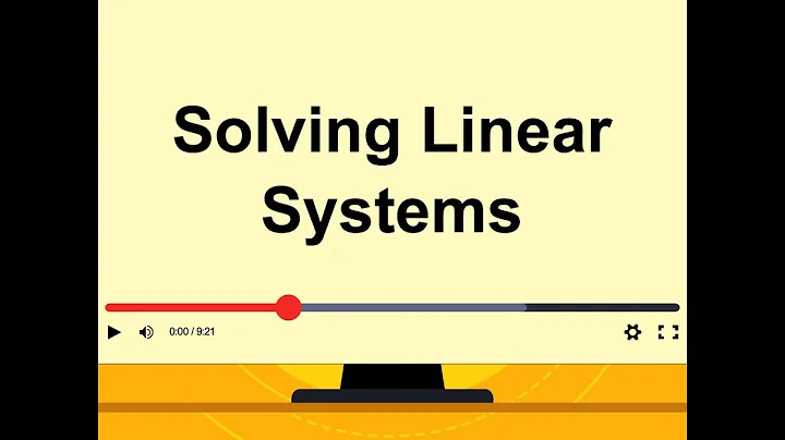 Math Examples: Solving a System of Equations Using the Substitution Method: Example 6