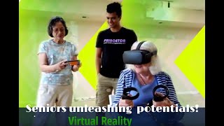 Senior citizens unleashing their horizons at VR Maker HQ