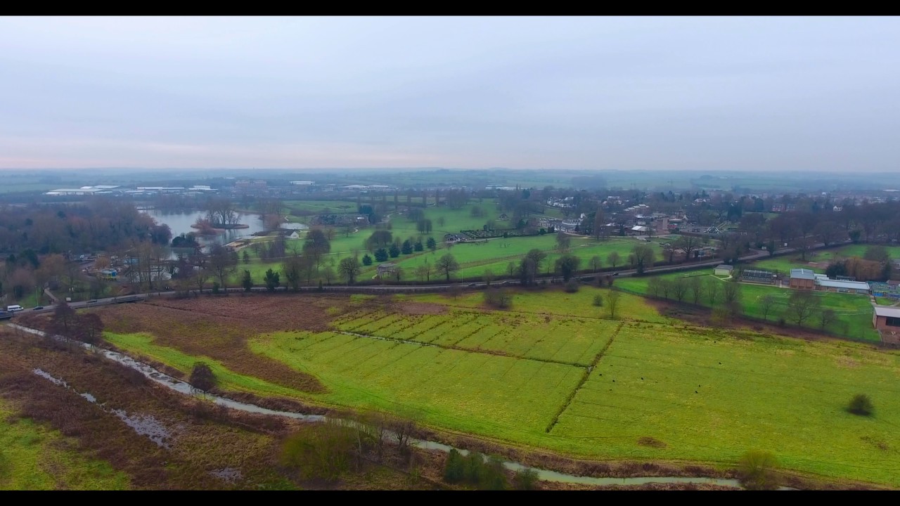 4k Kettering overlooking Wicksteed Park Phantom 4