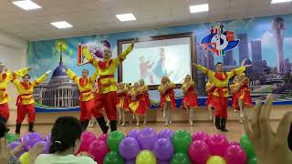 Отчетный русский танец в Казахстане 4х класса гимназия 46 город Алматы