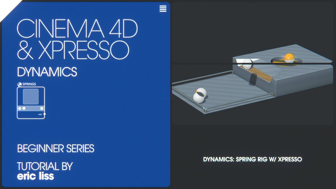 Need Spring Movement? Do this! Cinema 4d Dynamics - YouTube