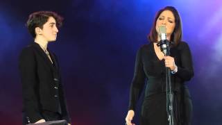 Gloria and Emily Estefan  Smile Live at Miami AARP May 16, 2015