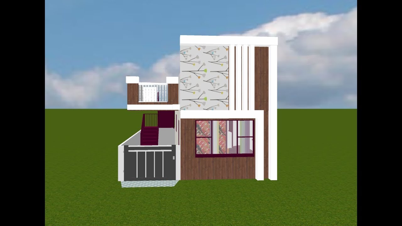 Best 60 Square Yards Single Bedroom House With Elevation And Vastu 18x30 North Face House Design