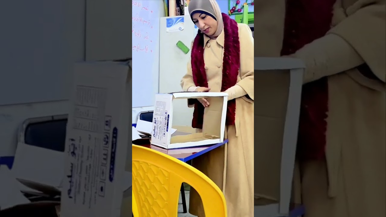 تصميم هياكل المجسمات من صناديق الكرتون لمادة الرياضيات