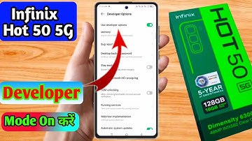 how to on developer option in infinix hot 50 5g | infinix hot 50 5g developer option on kaise kare