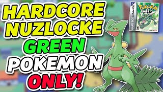 Pokemon Emerald Hardcore Nuzlocke - Green Pokemon ONLY! (No Items/ No Overlevelling)