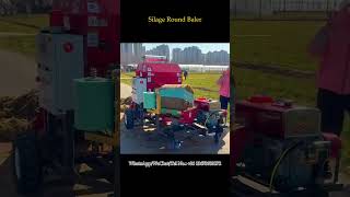 TZ-55-52 Corn Silage Baler and Wrapper | Diesel Engine Round Hay Baling Machine Working Video