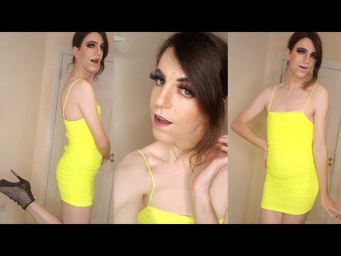 Watch Crossdresser Michelle Diaz Slay in a Gorgeous Yellow Mini Dress 👗 💛 ✨️