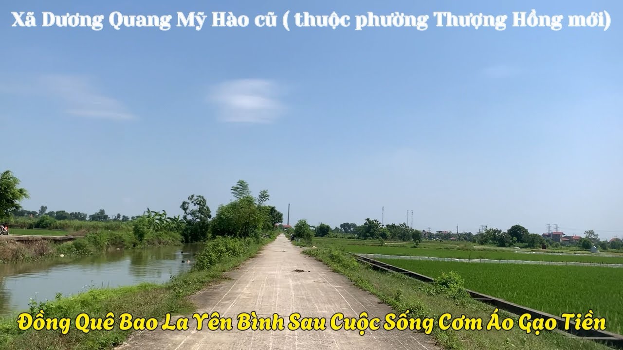Xã Dương Quang Mỹ Hào cũ (Phường Thượng Hồng mới) Đồng Quê Bao La Dịu Mát Cuộc Sống Cơm Áo Gạo Tiền