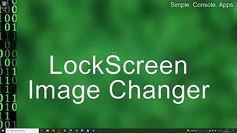 C# Console App: LockScreen Image Changer in Visual Studio 2022
