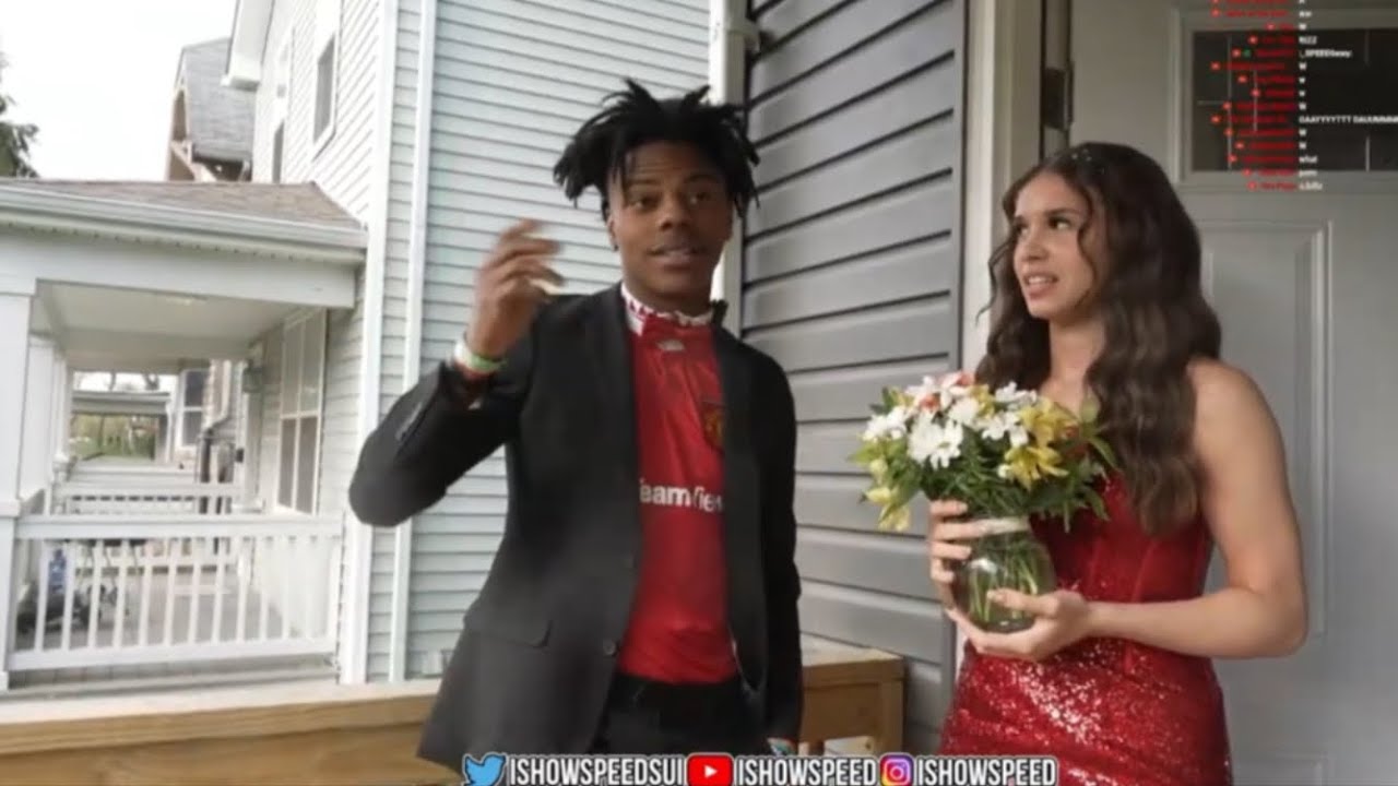 iShowSpeed really pulled up to prom in a Ronaldo Jersey and foam