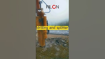 Rilon brand rock splitting all-in-one machine with the highest efficiency #rocksplitter #mine