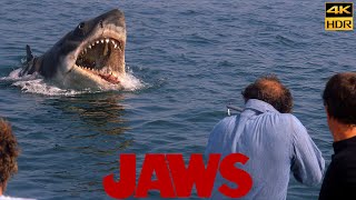 Jaws (1975) Racing Back to Shore - Quint Breaks The Engine Scene Movie Clip 4K UHD HDR