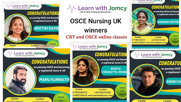 Learn with Jomcy OSCE Nursing UK winners April 2024