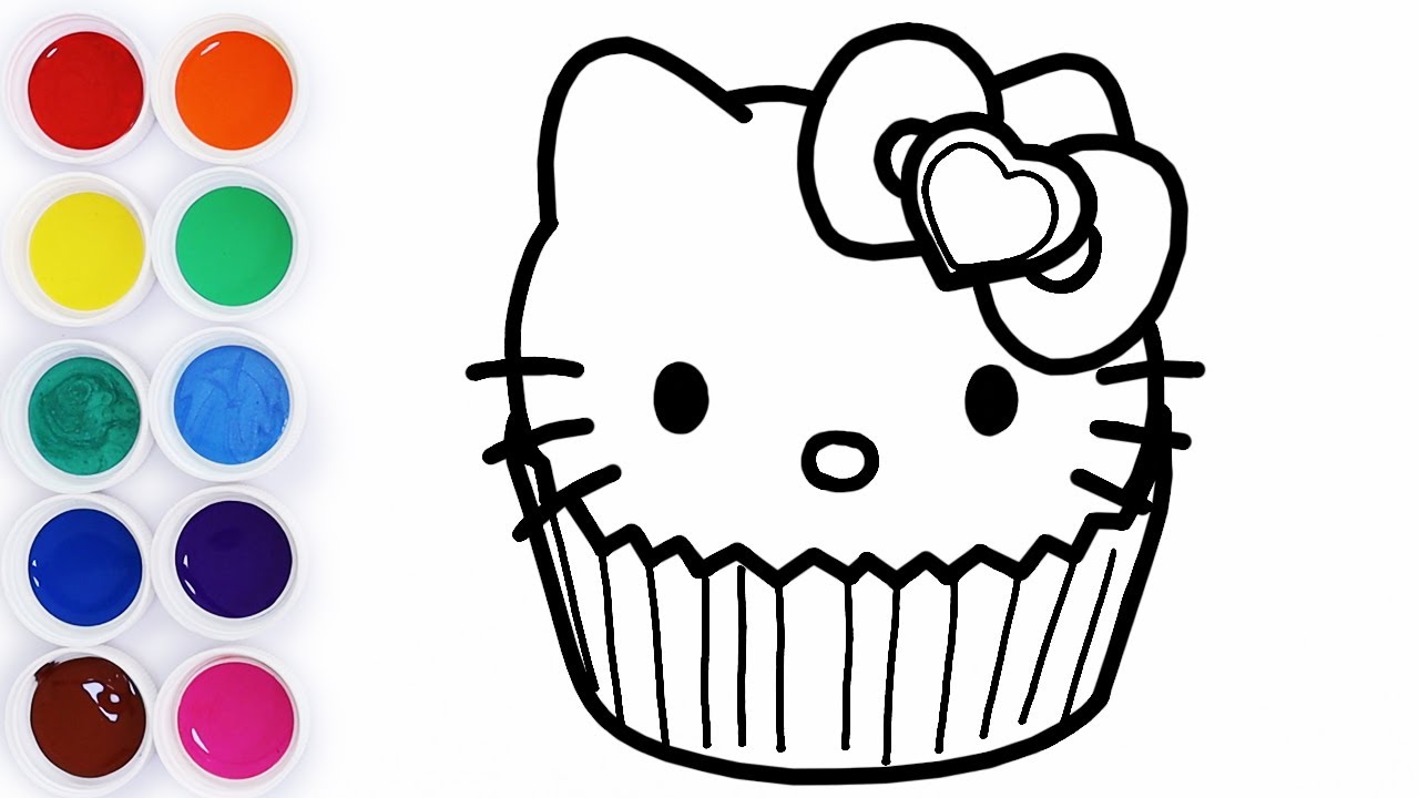 Dibujos para colorear de Hello Kitty - 8 pasos