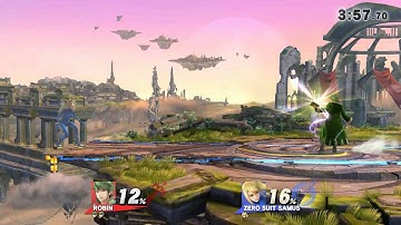 SSB4 Wii U. Robin tips the scales