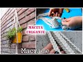 Tutorial 🌼PORTA MACETA COLGANTE🌱 con nudos básicos de MACRAME