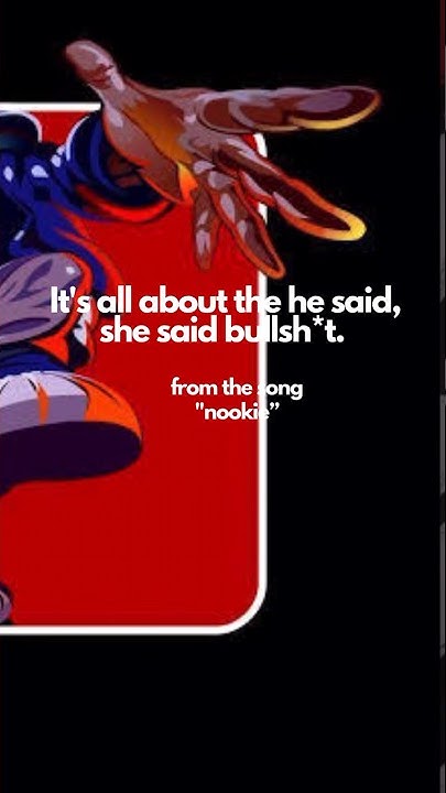 He Said She Said Lyrics Limp Bizkit Limp bizkit: it’s all about the he said she said bullshit #shorts - YouTube