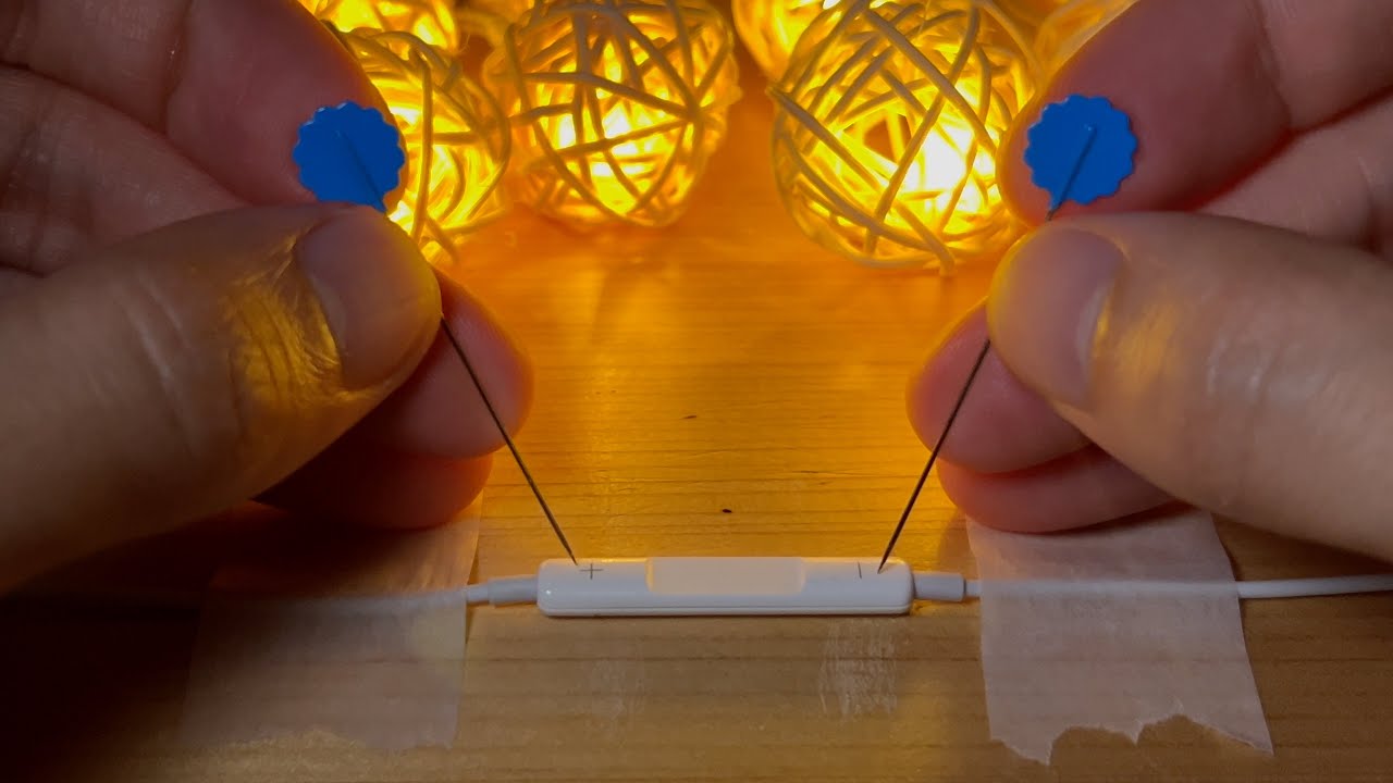 スローなテンポが心地いい😴イヤホン無しでもぐっすり眠れるまち針ASMR｜眠れない人のためのイヤホンマイクトリガー（No Talking）