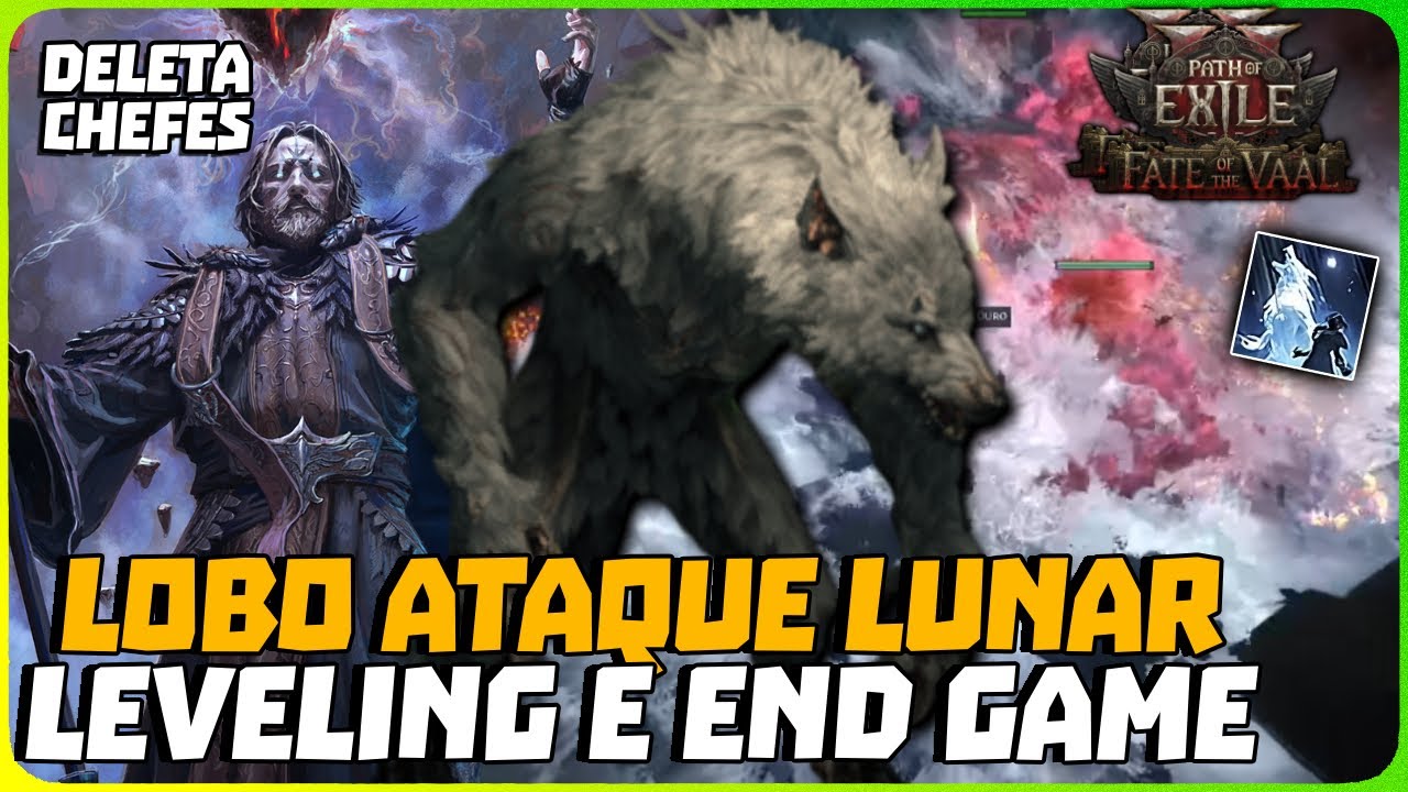 Oráculo - Build Lobo Ataque Lunar! Leveling e End Game! Path of Exile 2: Last of Druids 0.4