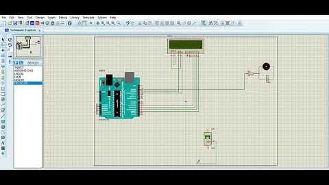 Simulasi Kipas Angin Otomatis dengan sensor panas menggunakan Proteus dan Adruino