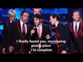 Teenage Dream - glee with lyrics