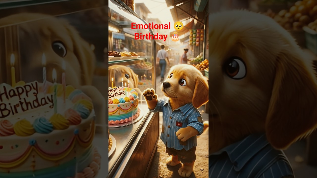 Small baby puppy Birthday emotional 😥 story ❤️ 