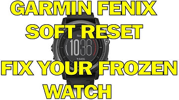 GARMIN FENIX 3 HR SOFT RESET