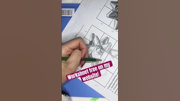 Bow drawing practice! Free worksheet on my website, subscribe for full length art lessons!