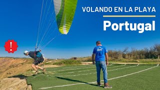 Volando en la PLAYA por PRIMERA VEZ - Parapente en PORTUGAL Parte #1