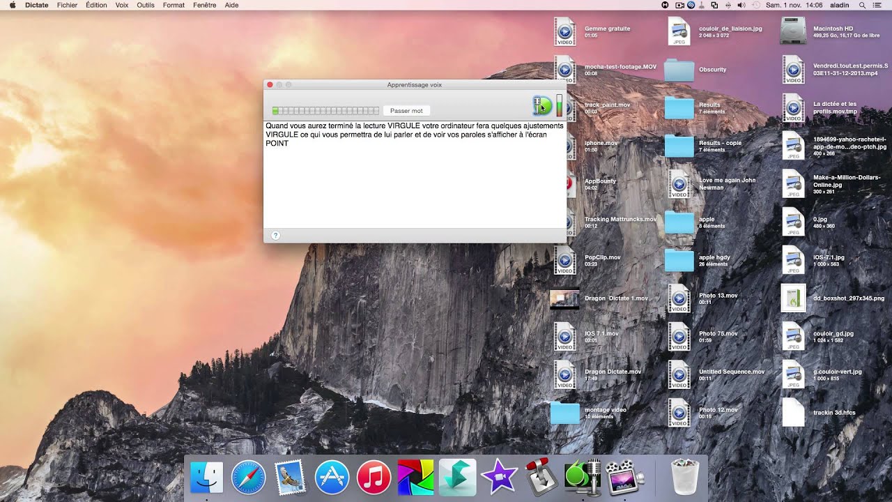 DragonDictate #1 Les Profils