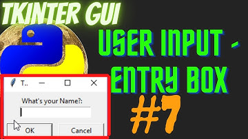7. How to Get input In Tkinter and display it on screen | Entry in Tkinter