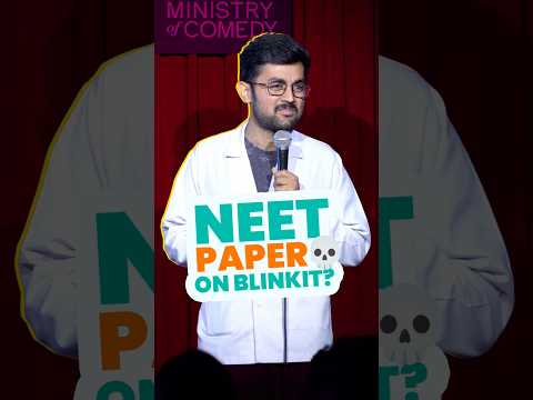 NEET-UG re-test paper on Blinkit? 💀| #standupcomedy #neet #neet2026