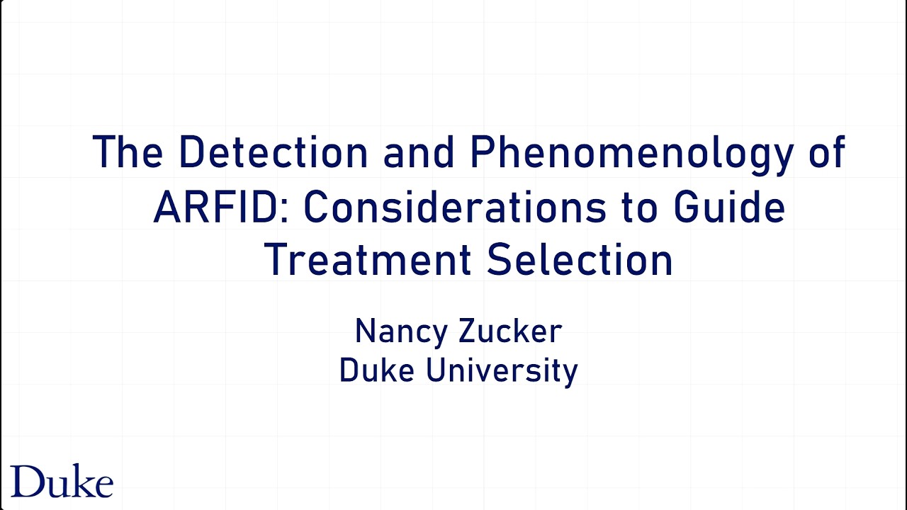 The Detection and Phenomenology of ARFID: Considerations to Guide Treatment Selection
