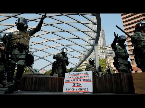 Vídeo: Violência Da Multidão Em Hong Kong