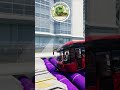 BeamNG Truck Eps. 72 Blue Semi Truck with Chrome Tanker Towing Red City Bus Over Obstacles