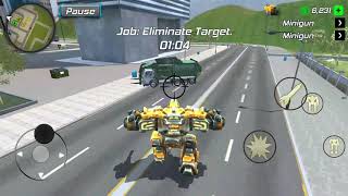 Rope Frog Ninja Hero - Strange Gangster Vegas - FLYING ROBOT New Update Android Gameplay 2020 screenshot 4