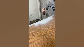 How to fix water damage on particle board furniture: automotive sandable and filler primer!