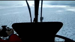 Flying to Peter 1st Island - Antarctica
