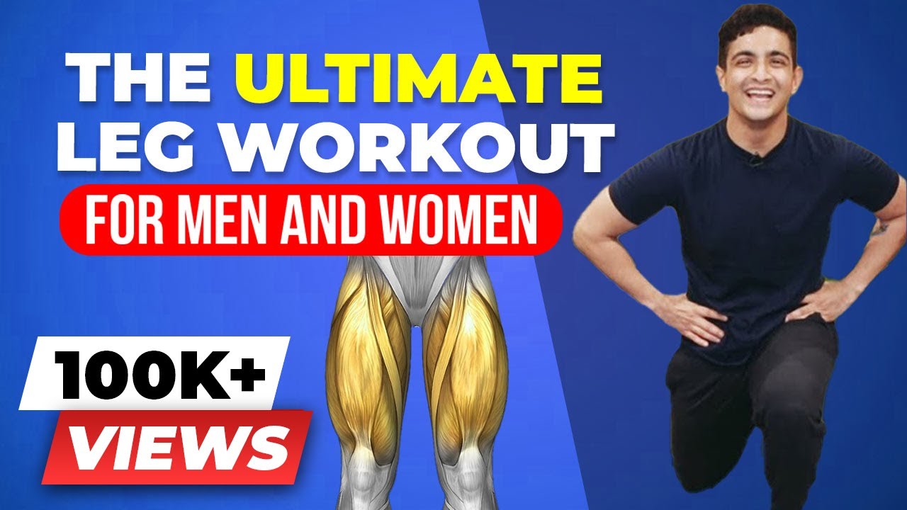 Leg Workout AT HOME for Men & Women | Exercise Form & Training Plan | BeerBiceps Home Workout Series - YouTube