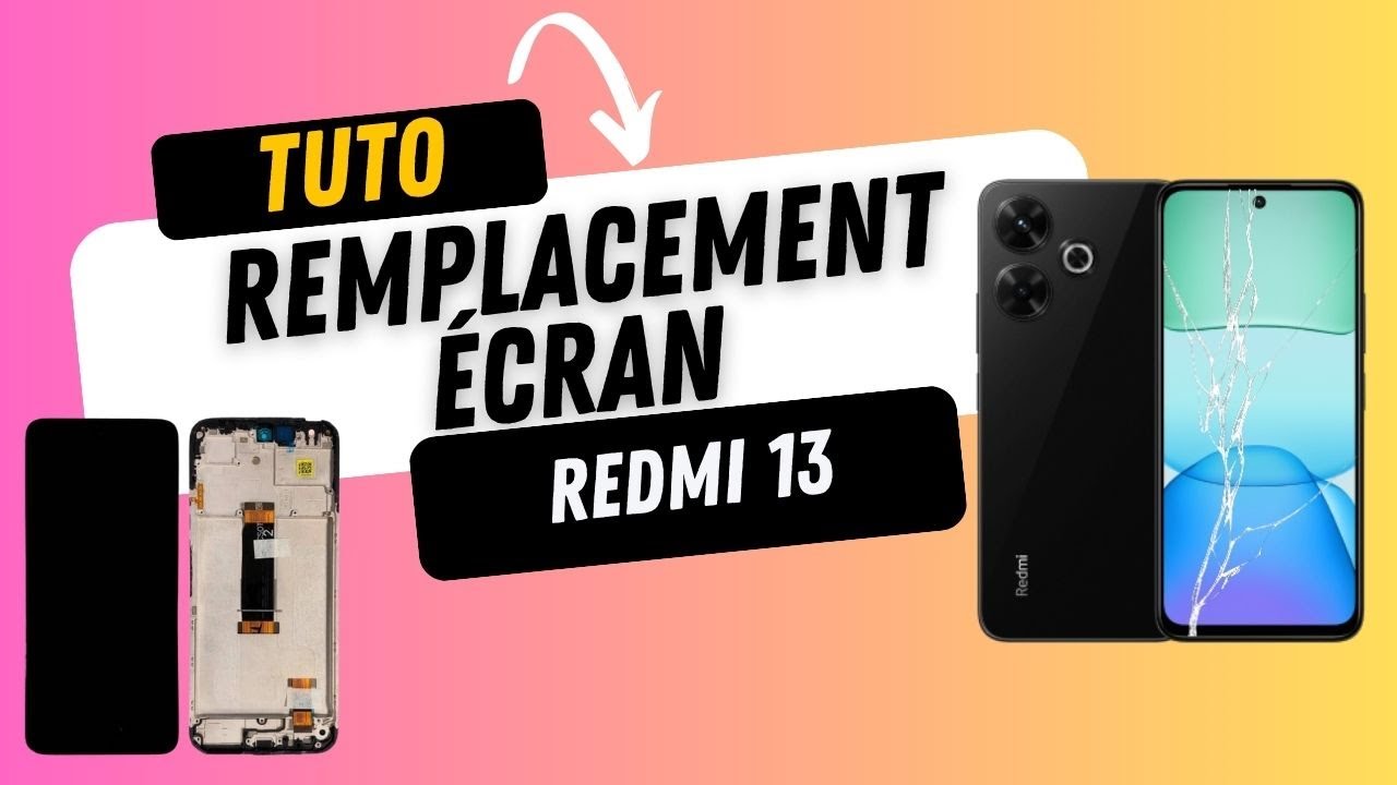 Kit de remplacement d'écran LCD pour Xiaomi Redmi 13 4G/5G 2404ARN45A