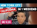Gigging in NYC and CA in 1 Weekend! | Life On The Road | Touring Musician | Travel Vlog