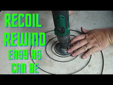 Recoil spring rewind for small engines, lawnmower, snow blower, generator , pressure washer