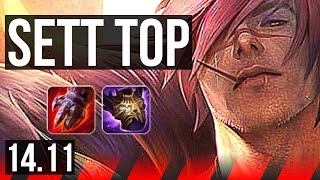 SETT vs AATROX (TOP) | 7 solo kills, 1000+ games, 43k DMG | BR Grandmaster | 14.11