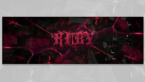 Ps Touch SpeedArt »[15] Ruby » 3D Abstract Header  » (FREE GFX) [ Tutorial? ]