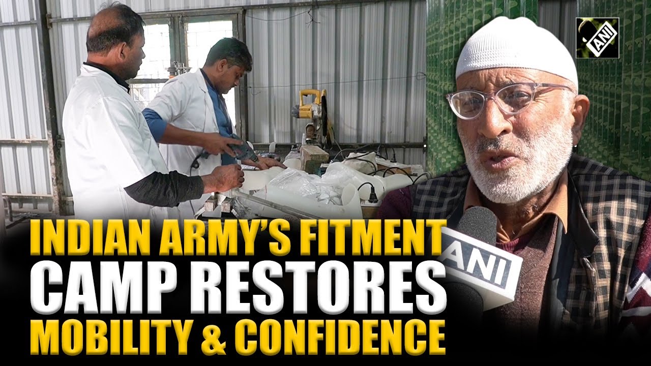 Индийская армия открывает лагерь по установке протезов в Трехгаме, Кашмир